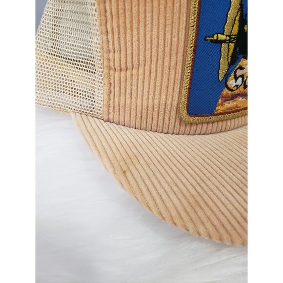 Vintage‎ NASA GALILEO Trucker Mesh Corduroy Satellite Snapback Ball Hat Cap - Picture 3 of 9